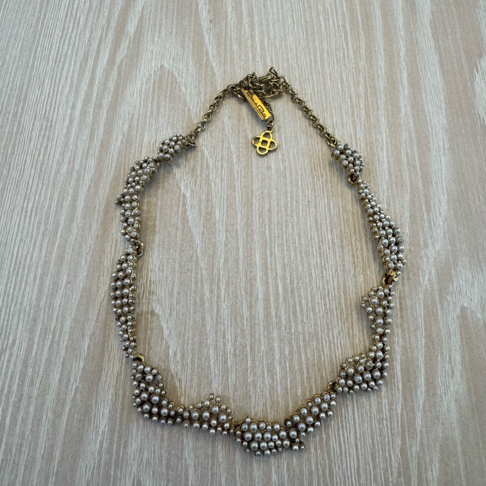 Oscar de la Renta Torn Paper Necklace - Picture 4 of 4